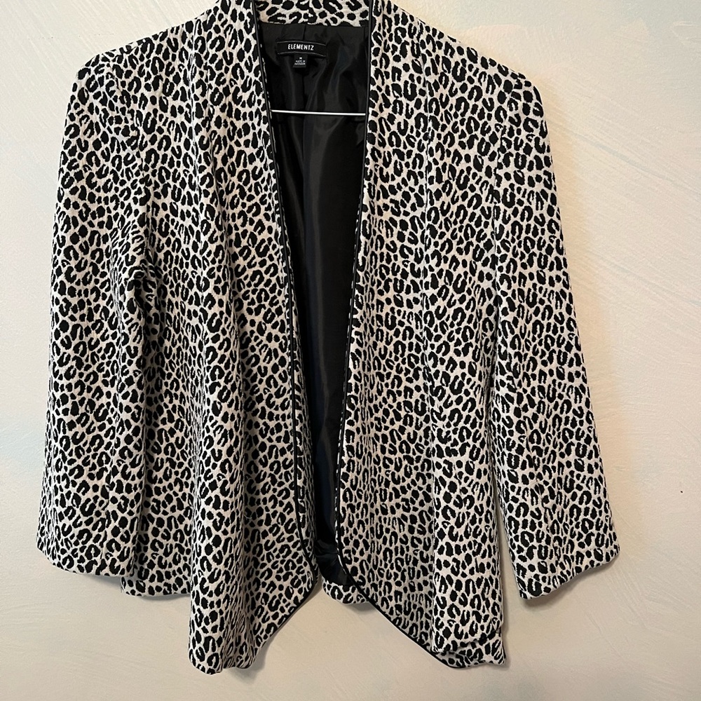 Faux Animal Dress Coat